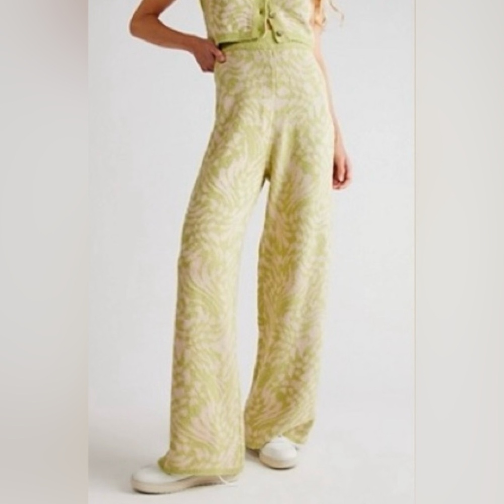 For Love and Lemons Simone Knit Wide leg Pant Sz XS